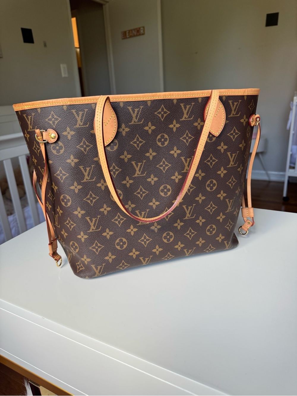 Louis Vuitton Monogram Canvas Tote in Brown and Tan